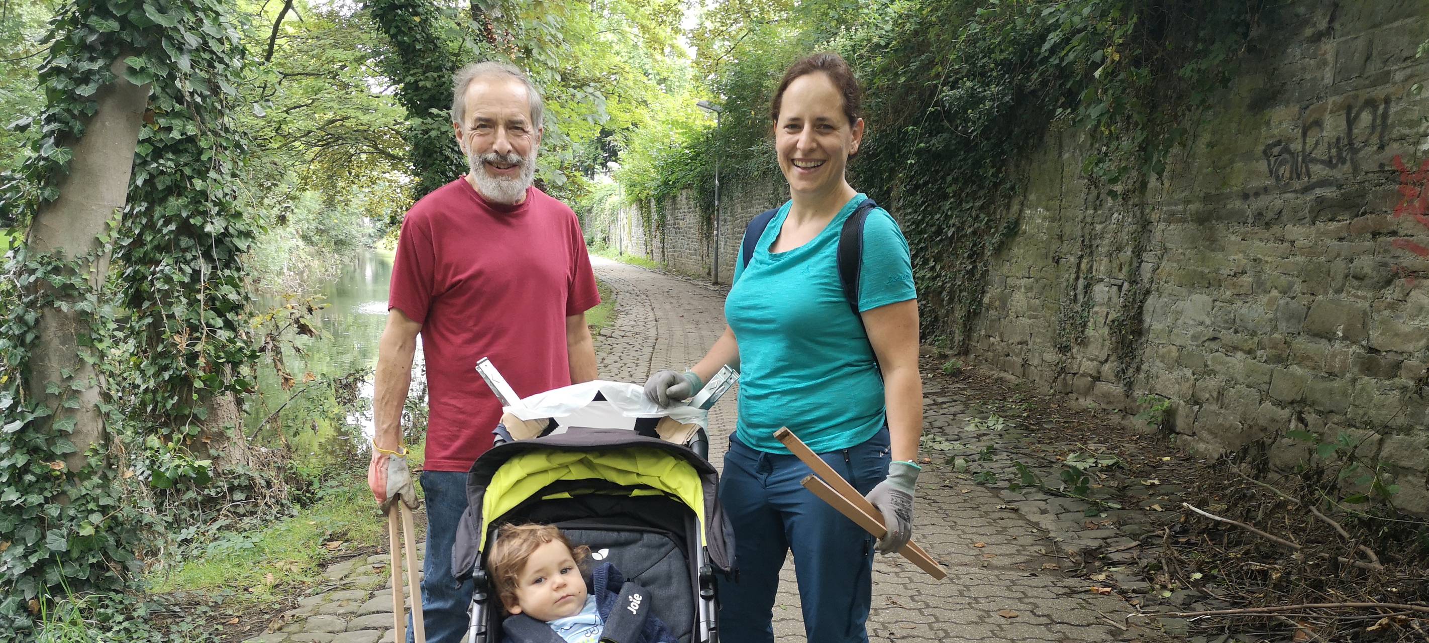 Ruhr Clean Up in Essen: Aufräumaktion an der Brehminsel