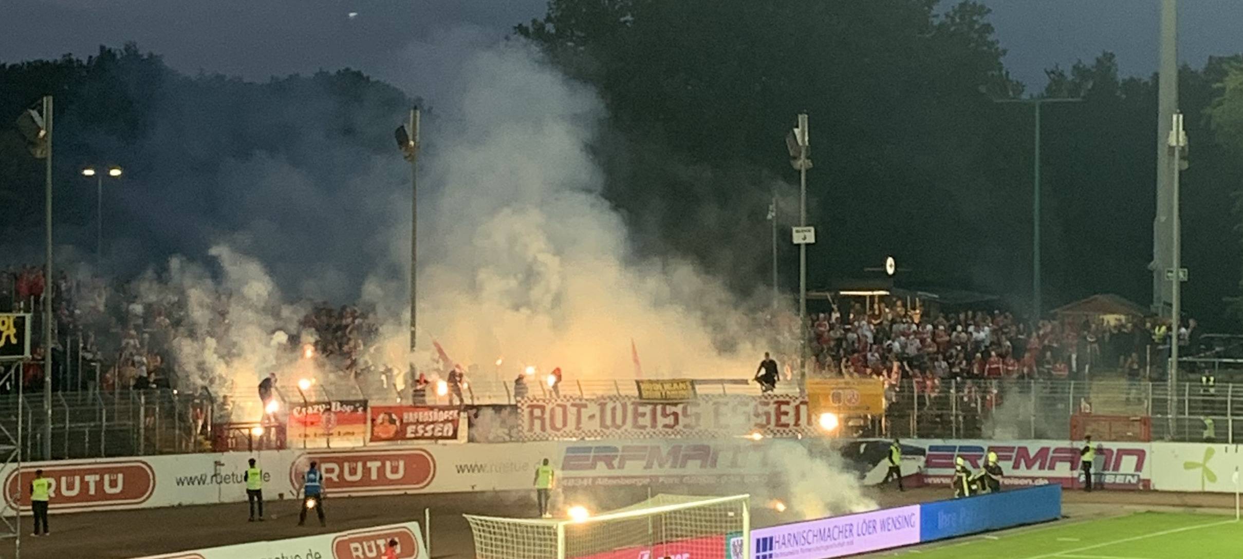 Rot-Weiss Essen reagiert auf heftige Fan-Randale