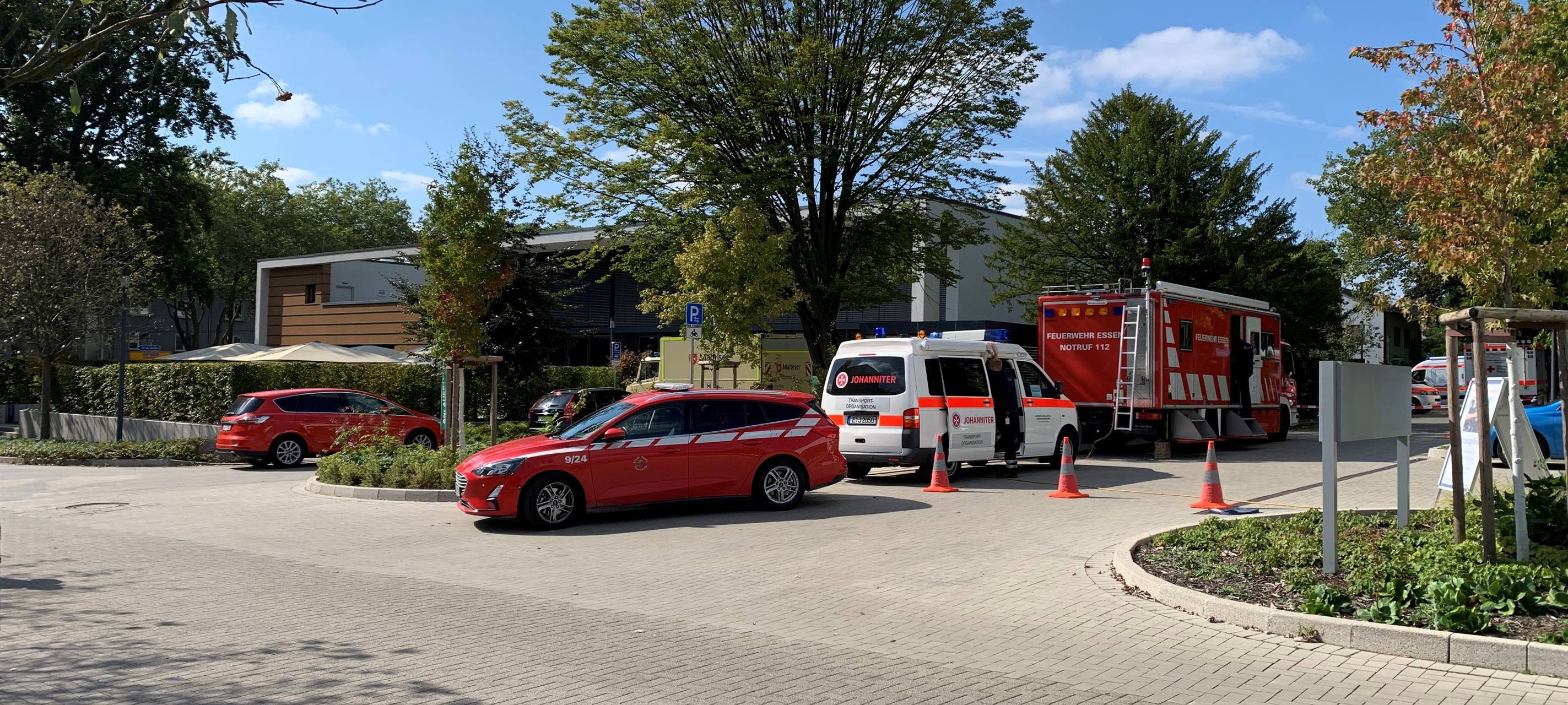 Betreuungsstelle während der Bombenentschärfung in Essen ist im Franz-Sales-Haus.