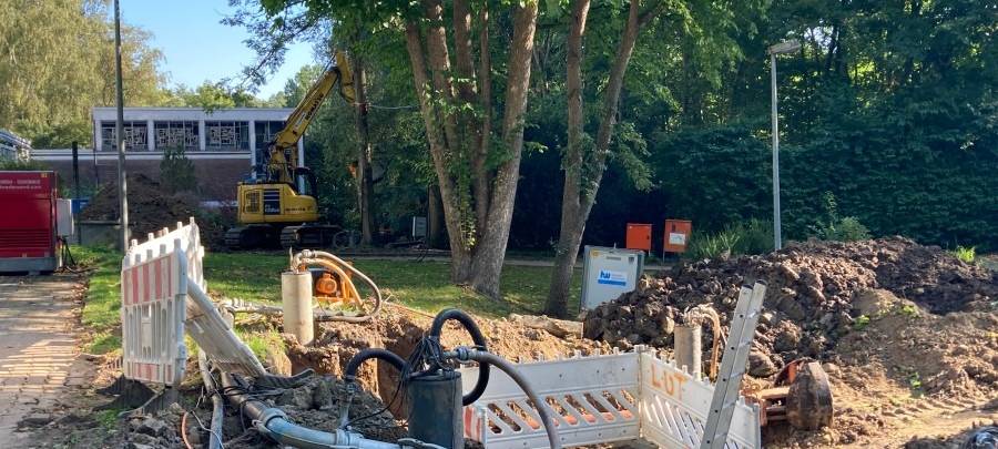 Fundort Bombe Essen-Bergerhausen am 20.09.2021