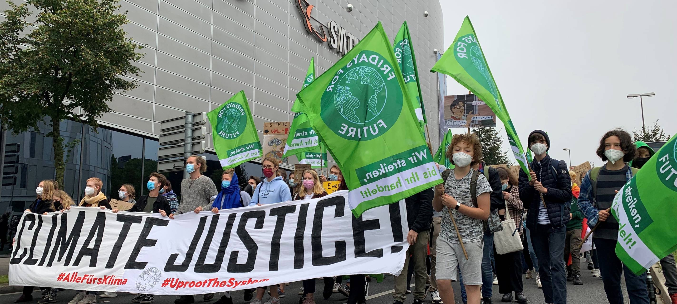 Fridays for Future streikt in Essen kurz vor der Bundestagswahl für das Klima