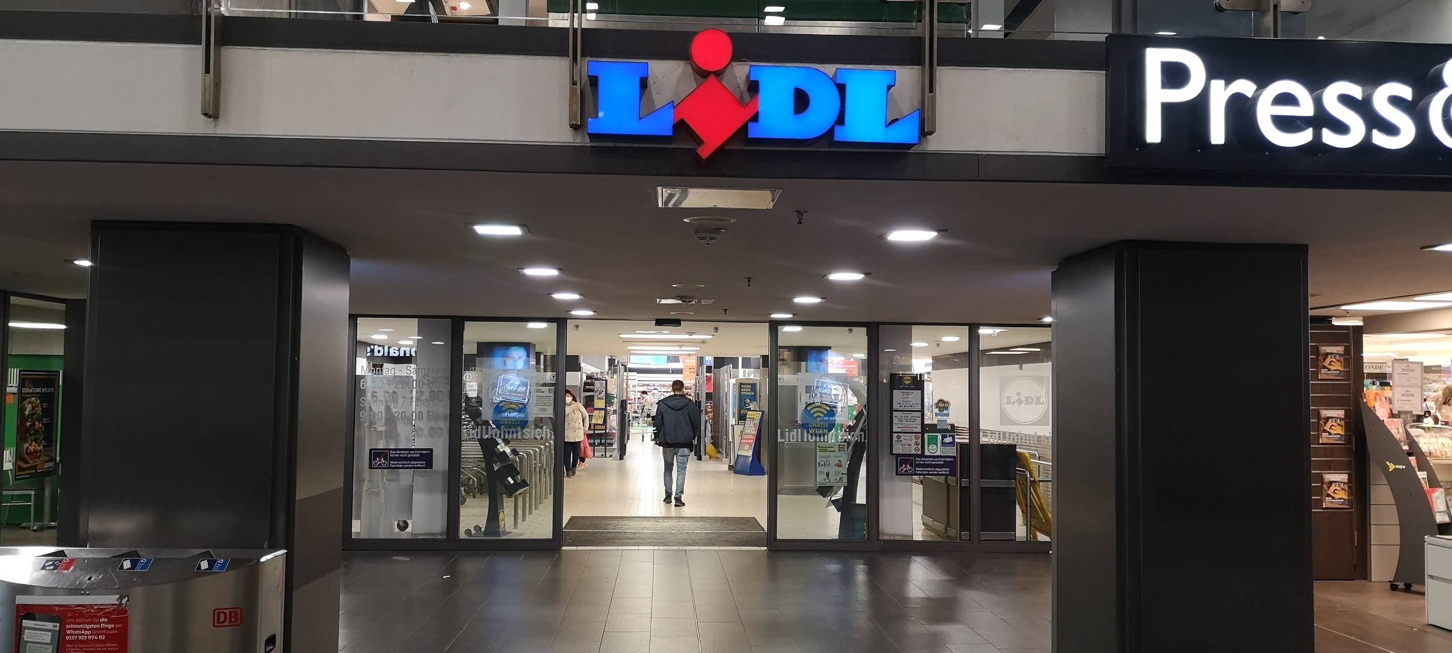 Lidl im Hauptbahnhof Essen