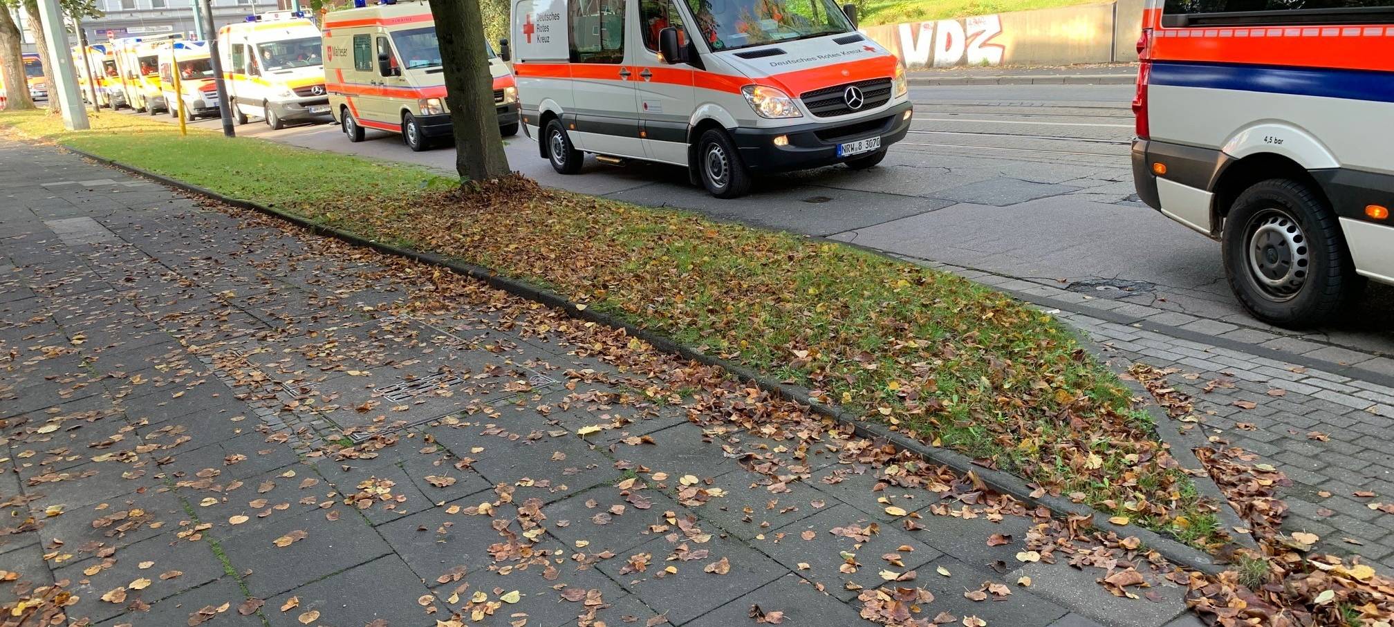 Evakuierung Ernestinenhof wegen Bombenentschärfung Essen