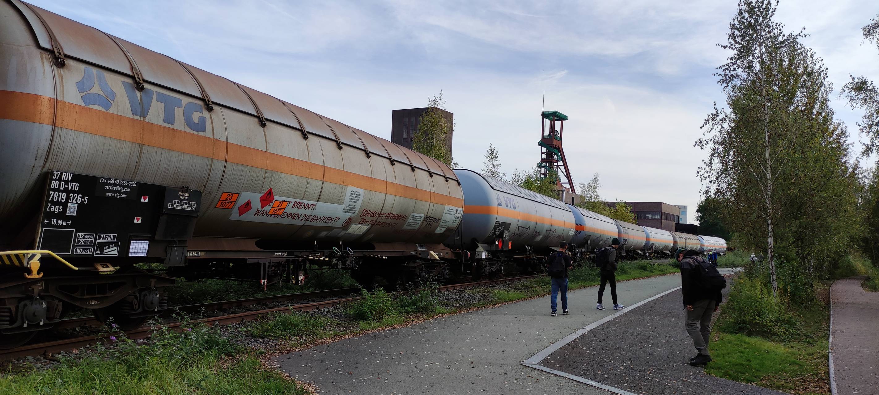 Sorge in Essen: Gefährliche Flüssiggas-Waggons auf Zollverein?