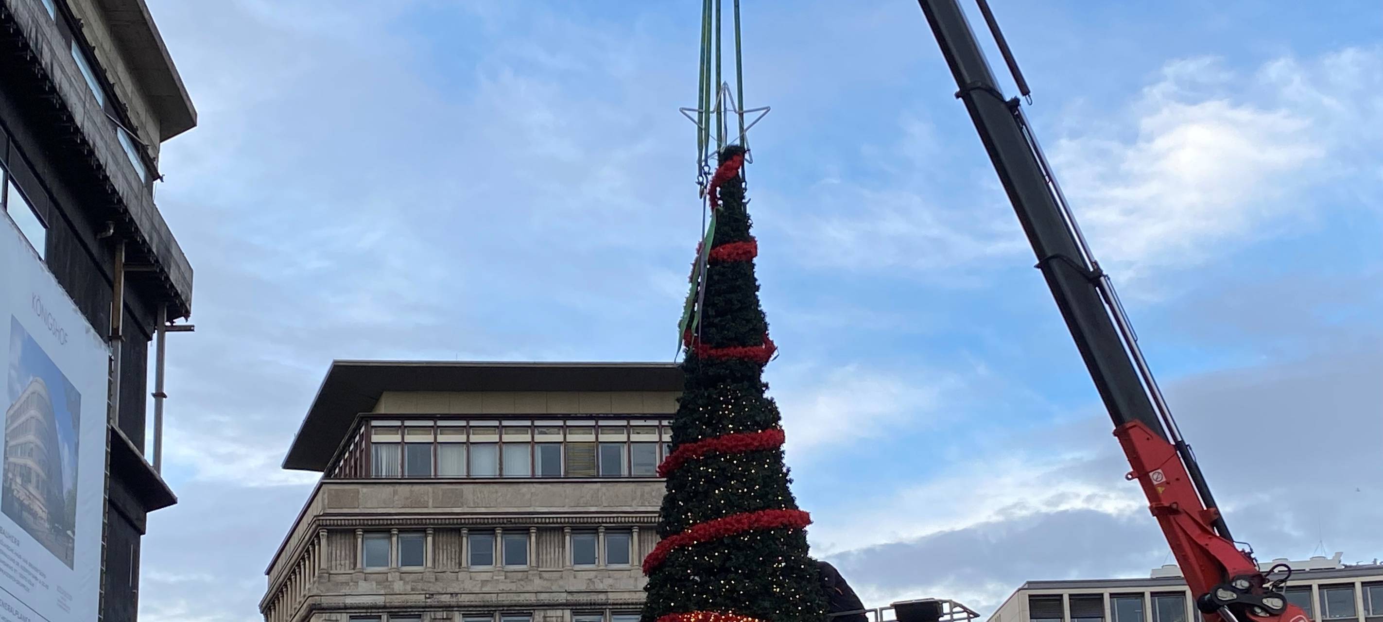 Weihnachtsmarkt Essen: Aufbau läuft auf Hochtouren