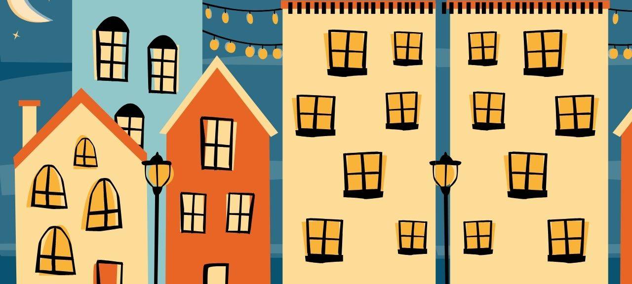 laterne-nacht-haeuser-radio-essen-vogelheim