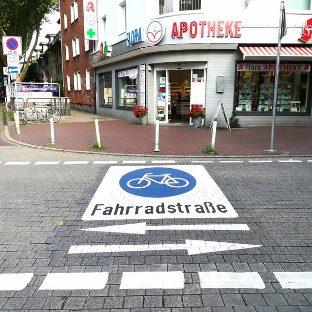 Fahrradstraße in Rüttenscheid
