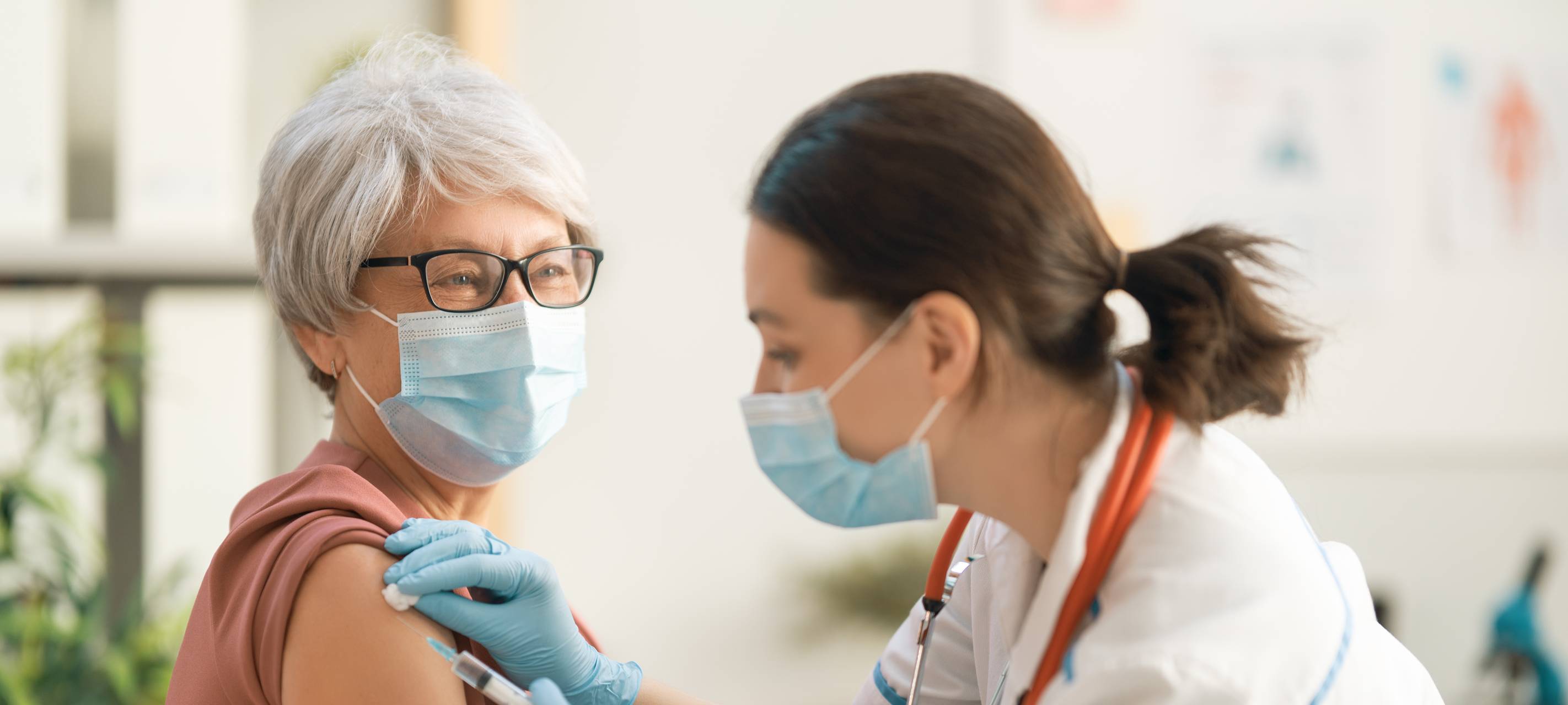 Senior couple at home