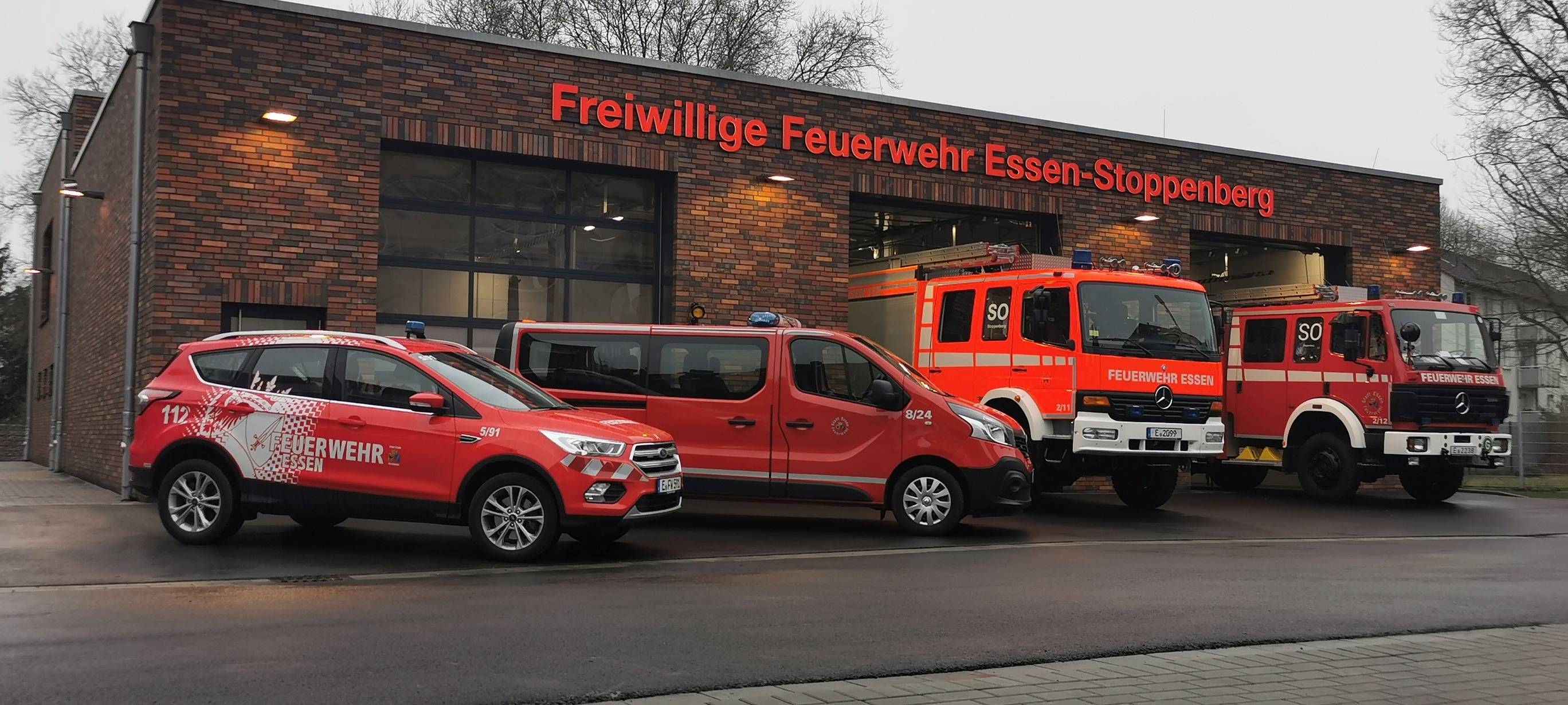 Die neue Feuerwache der Freiwilligen Feuerwehr Essen-Stoppenberg