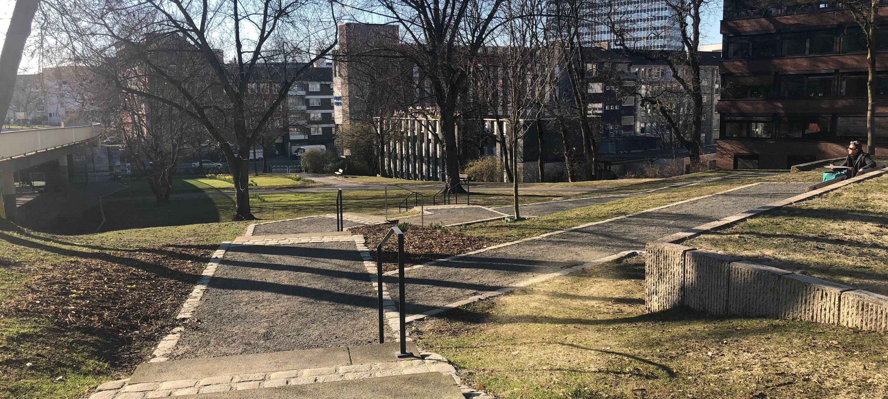 Waldthausenpark im Stadtkern von Essen