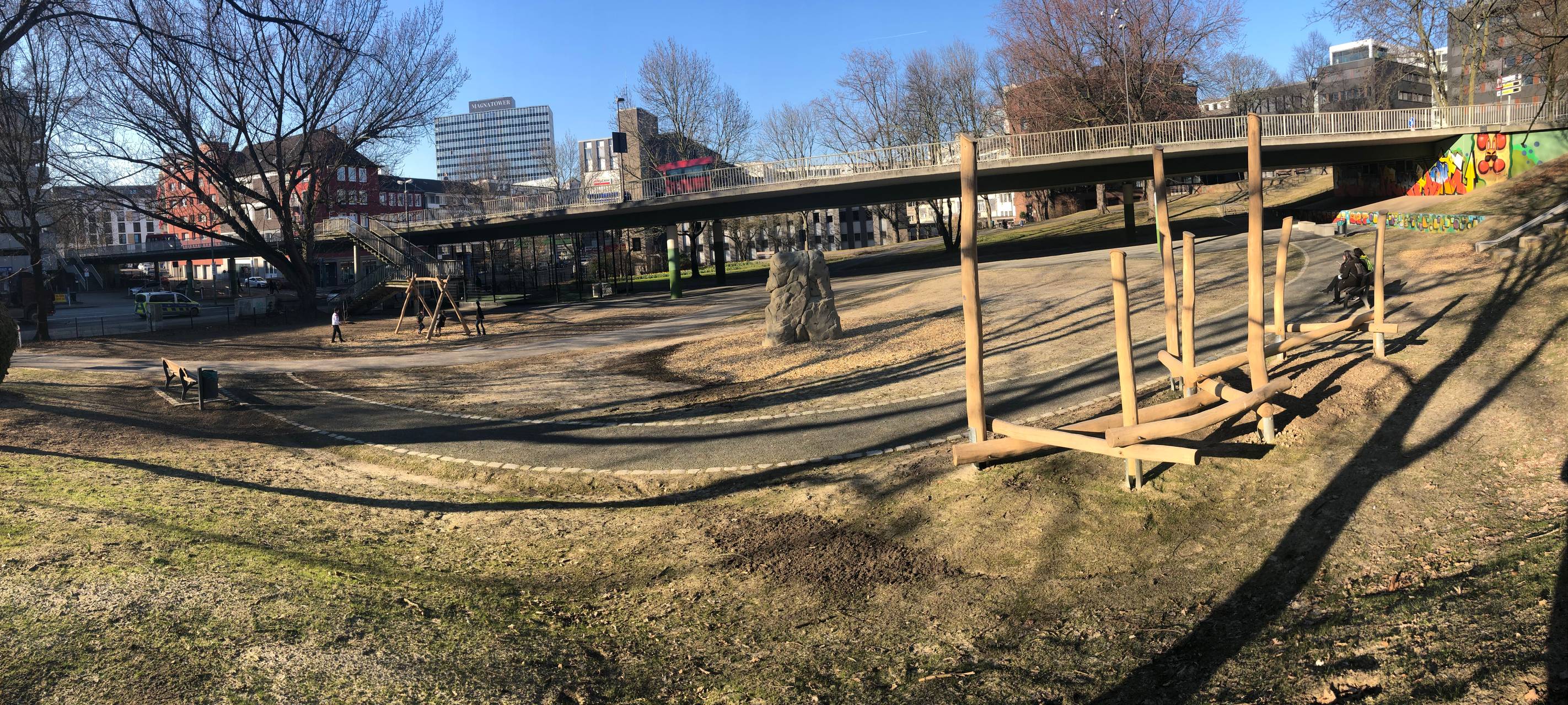 Waldthausenpark im Stadtkern von Essen