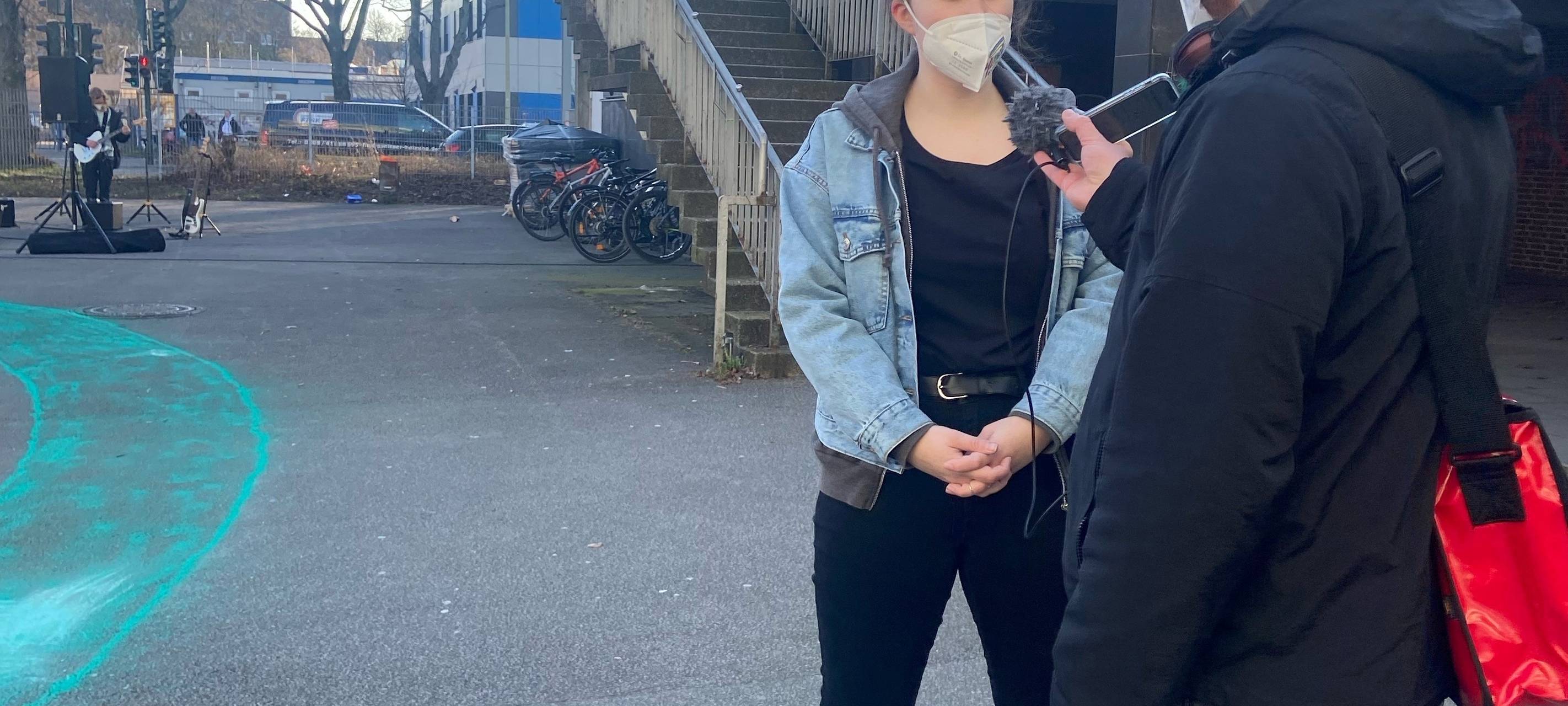 Friedens-Aktion an der Gesamtschule Essen-Holsterhausen