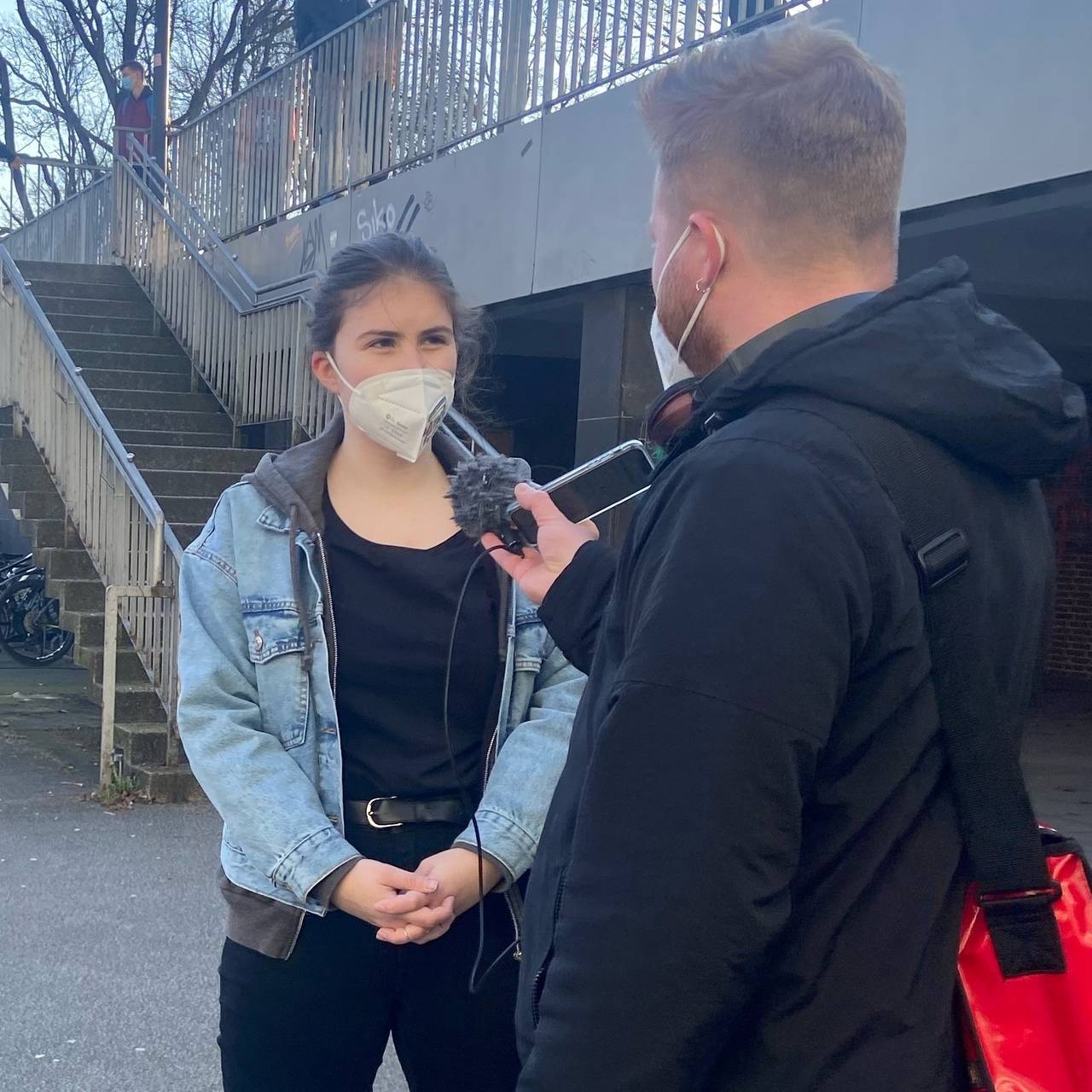 Friedens-Aktion an der Gesamtschule Essen-Holsterhausen