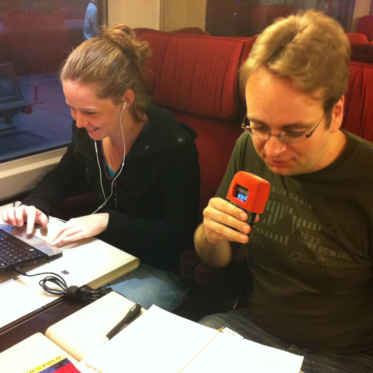 Radio Essen im Thalys nach Paris 2011