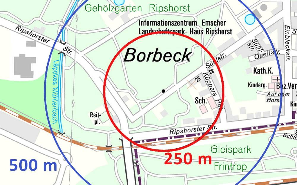 In Oberhausen wird am 20.4.2022 ein Blindgänger gesprengt.