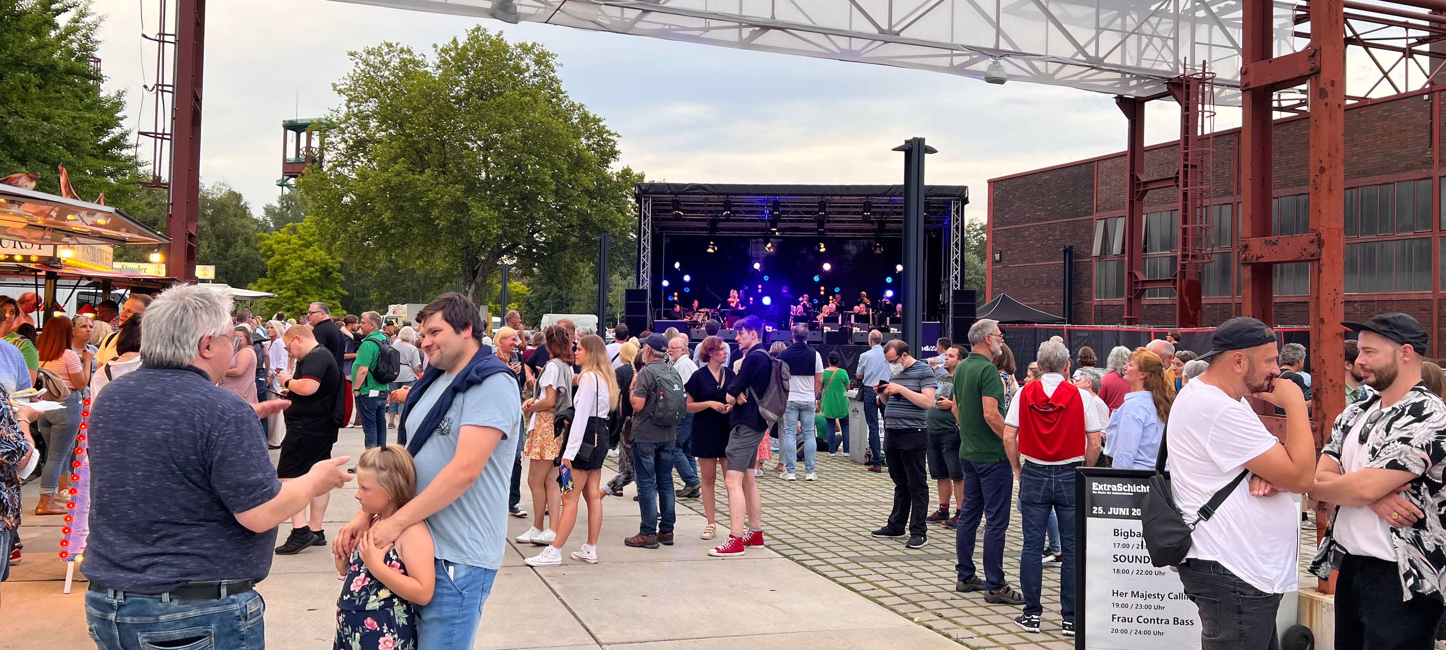 Zeche Zollverein bei der Extraschicht in Essen