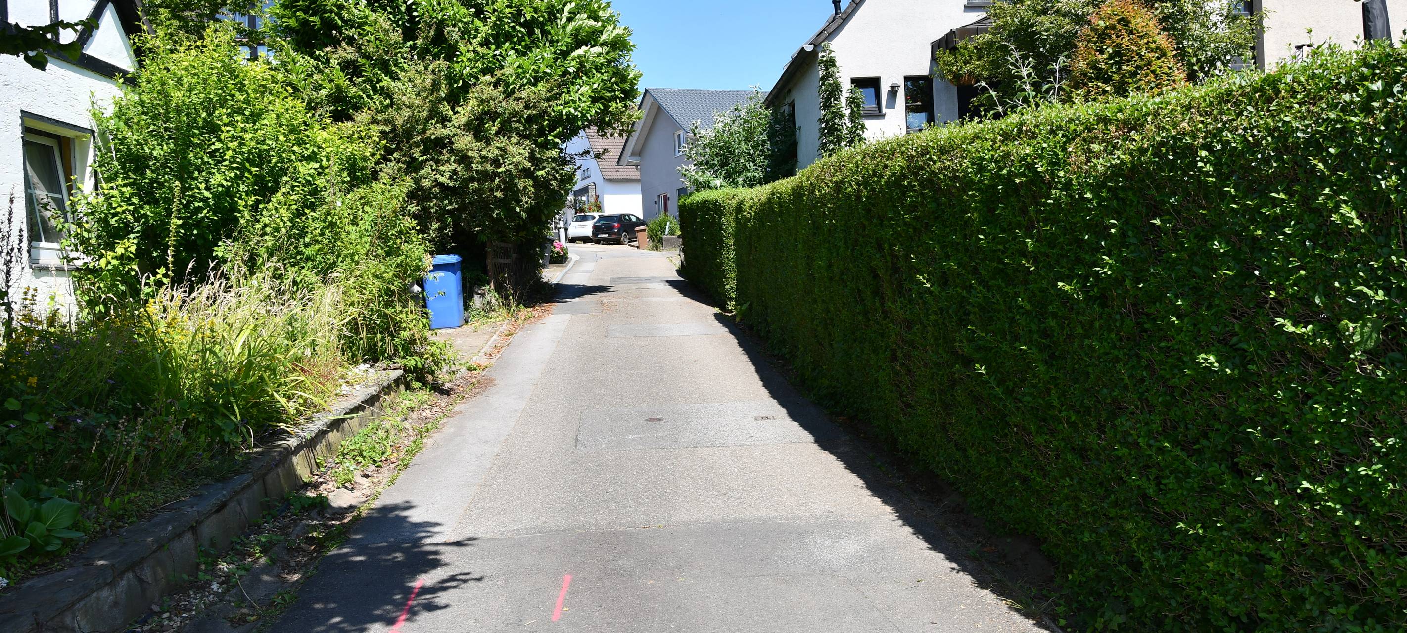 Finkenweg in Essen-Kettwig vor Arbeiten der Stadtwerke 2022