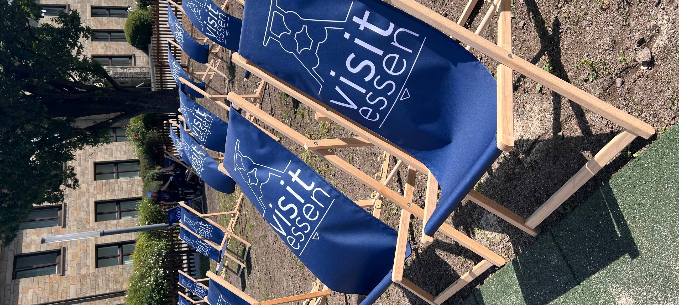 Essen: XXL-Sandkasten auf dem Burgplatz