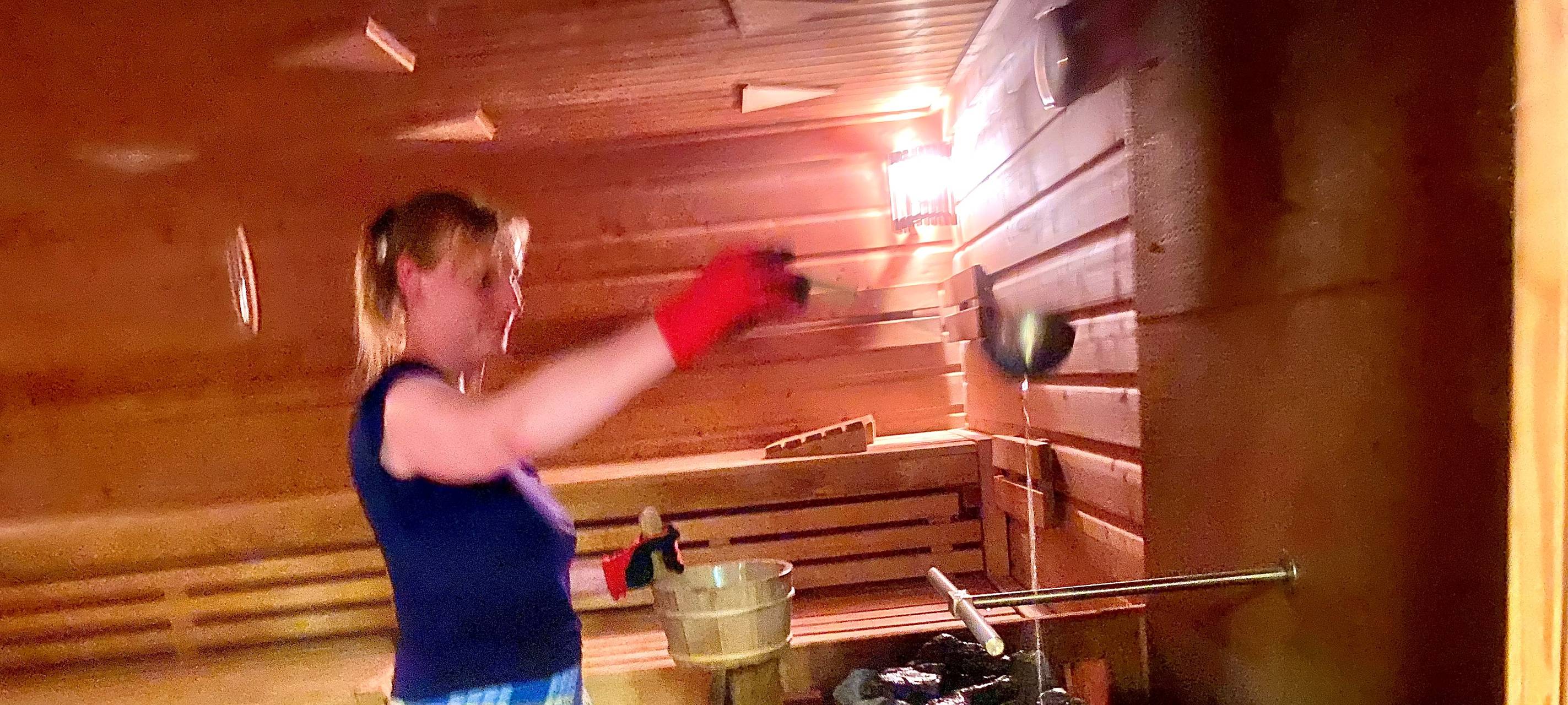 Essen: Sauna voll bei fast 40 Grad