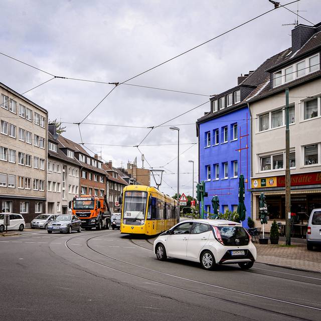 Kreuzung Weidkamp / Hülsmannstraße in Essen-Borbeck 2021