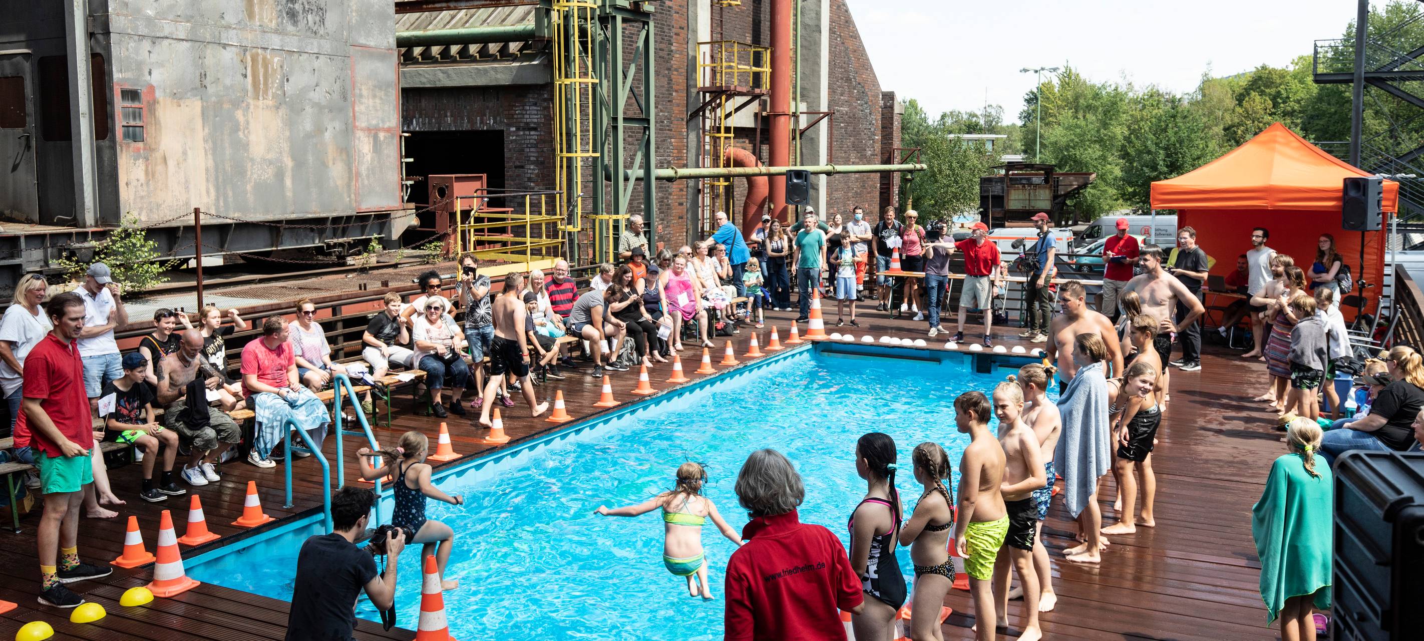 Zollverein in Essen: Schwimmbad schließt trotz Sommer-Wetter
