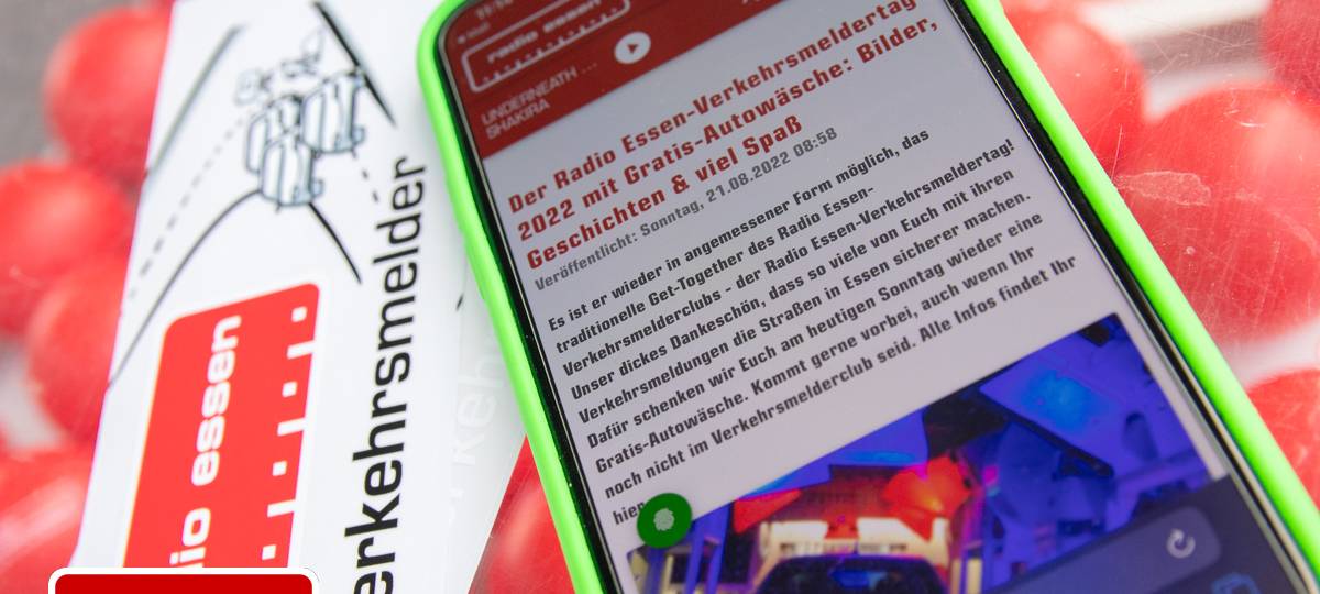Der Radio Essen-Verkehrsmeldertag 2022 mit Gratis-Autowäsche: Bilder, Geschichten & viel Spaß