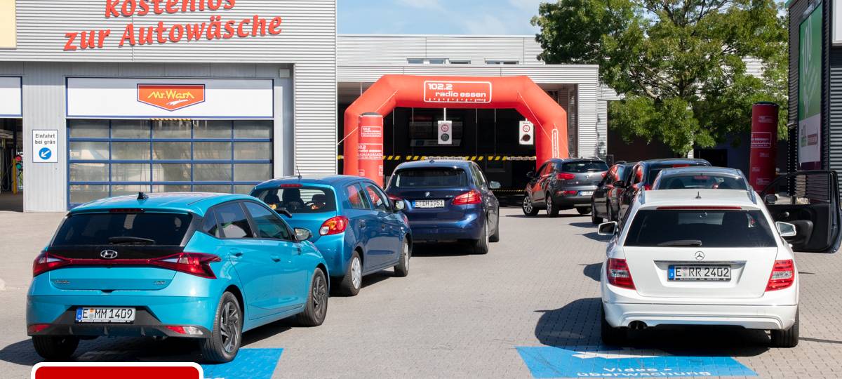 Der Radio Essen-Verkehrsmeldertag 2022 mit Gratis-Autowäsche: Bilder, Geschichten & viel Spaß