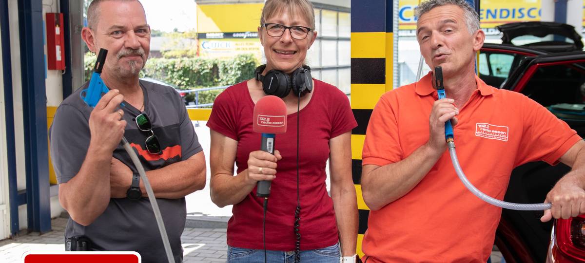 Der Radio Essen-Verkehrsmeldertag 2022 mit Gratis-Autowäsche: Bilder, Geschichten & viel Spaß