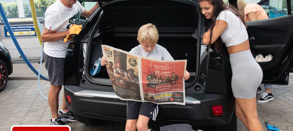 Der Radio Essen-Verkehrsmeldertag 2022 mit Gratis-Autowäsche: Bilder, Geschichten & viel Spaß