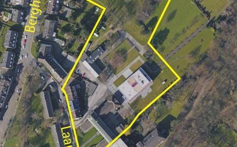 Luftbild aus dem Jahr 2016 vom ehemaligen Franziskus-Krankenhaus in Bedingrade. Dort sollen neue Mehrfamilienwohnungen entstehen.