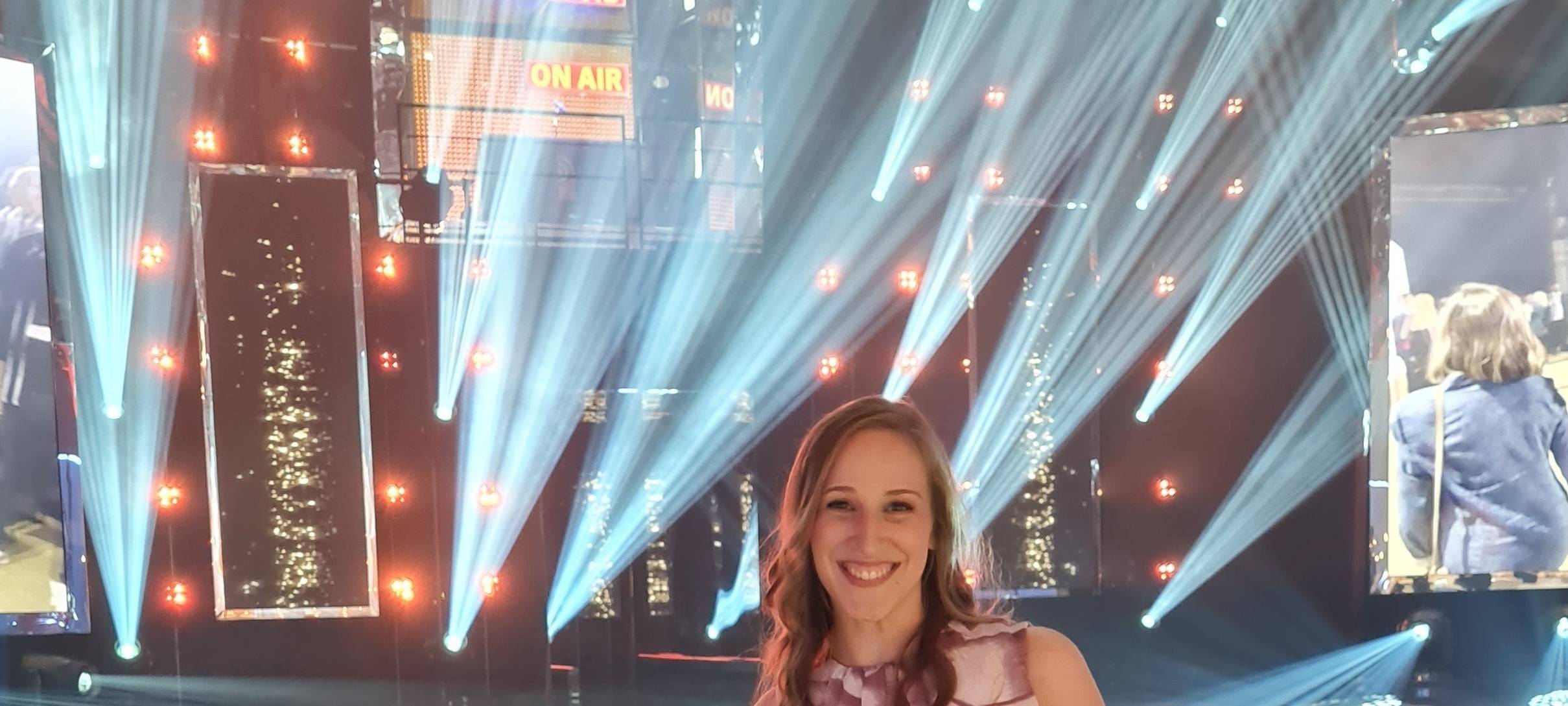 Larissa Schmitz, Moderatorin bei Radio Essen, beim Deutschen Radiopreis 2022