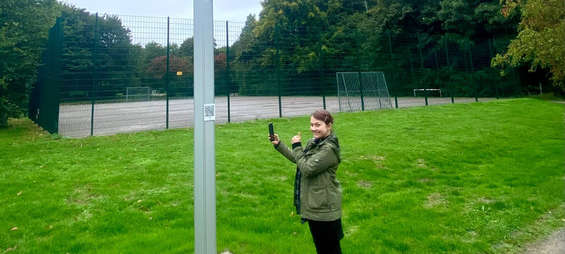 Essen: Einzigartige Laternen im Schlosspark Borbeck