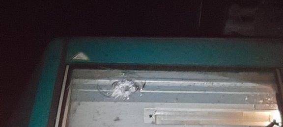 Steinschlag bei Lok in Essen