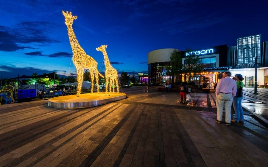 Giraffen für die Lichtwochen in Essen 2022