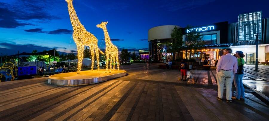 Giraffen für die Lichtwochen in Essen 2022
