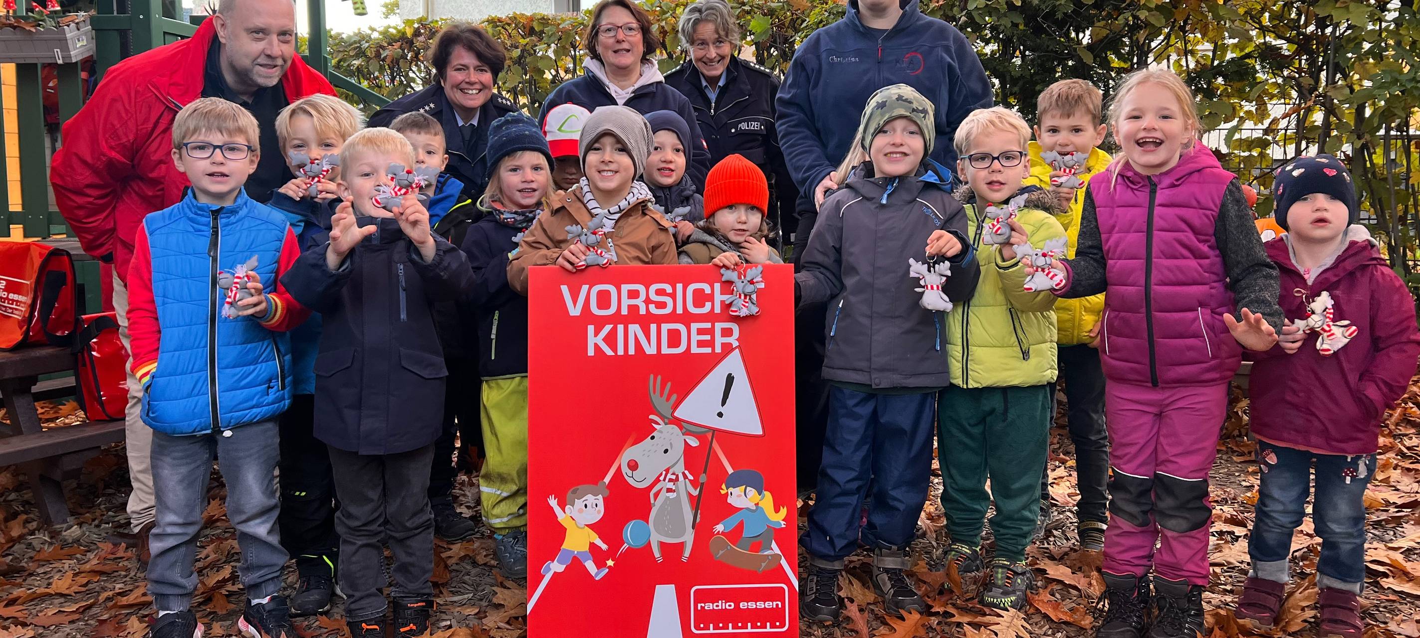 Radio Essen-Verkehrssicherheitsaktion: Wir kommen mit unserem Elch Emil zu Euch