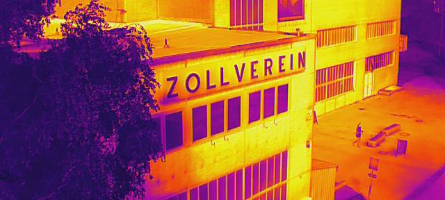 Essen: Drohnen suchen Rost auf Zollverein