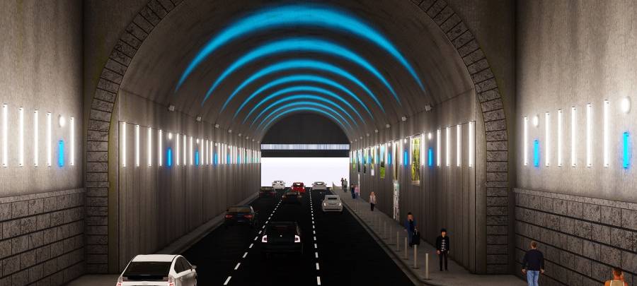Tunnel in Essen bekommt neues Lichtsystem