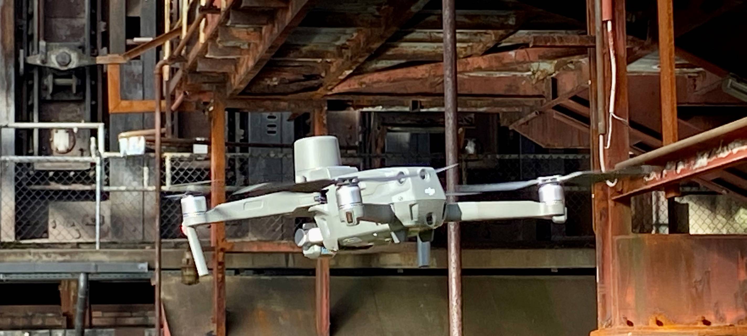 Essen: Drohnen suchen Rost auf Zollverein