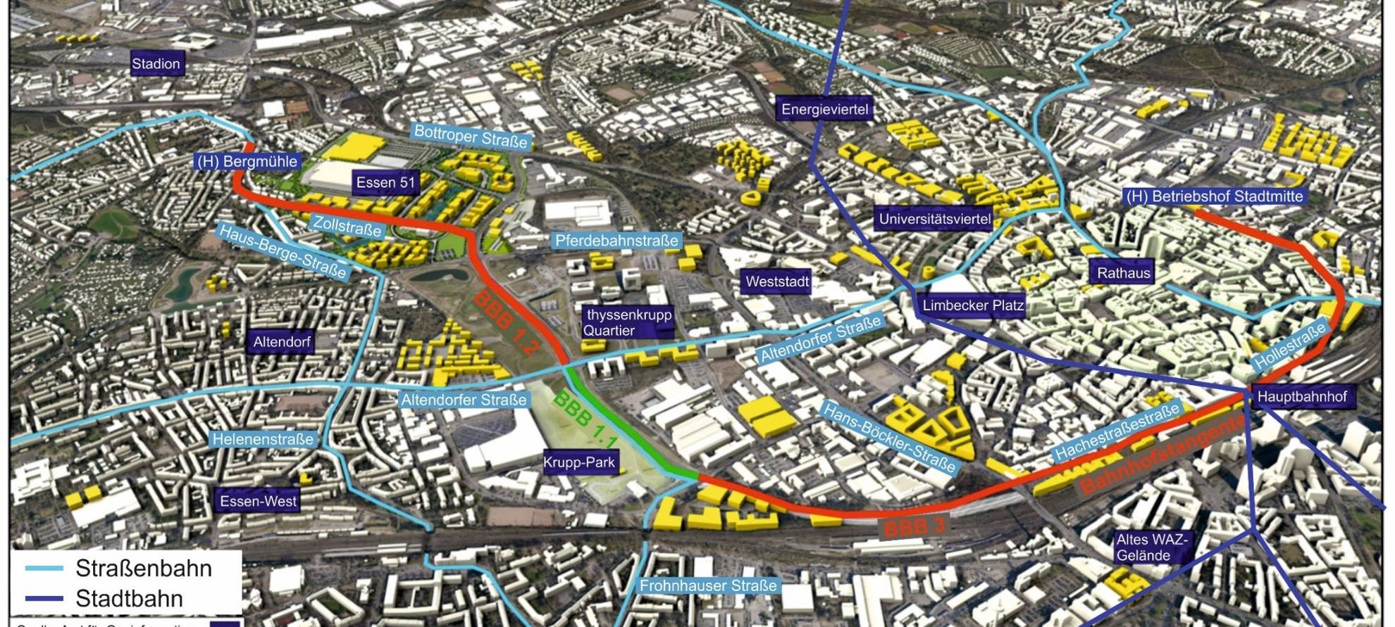 Neue Straßenbahnlinie in Essen: Bald geht es los