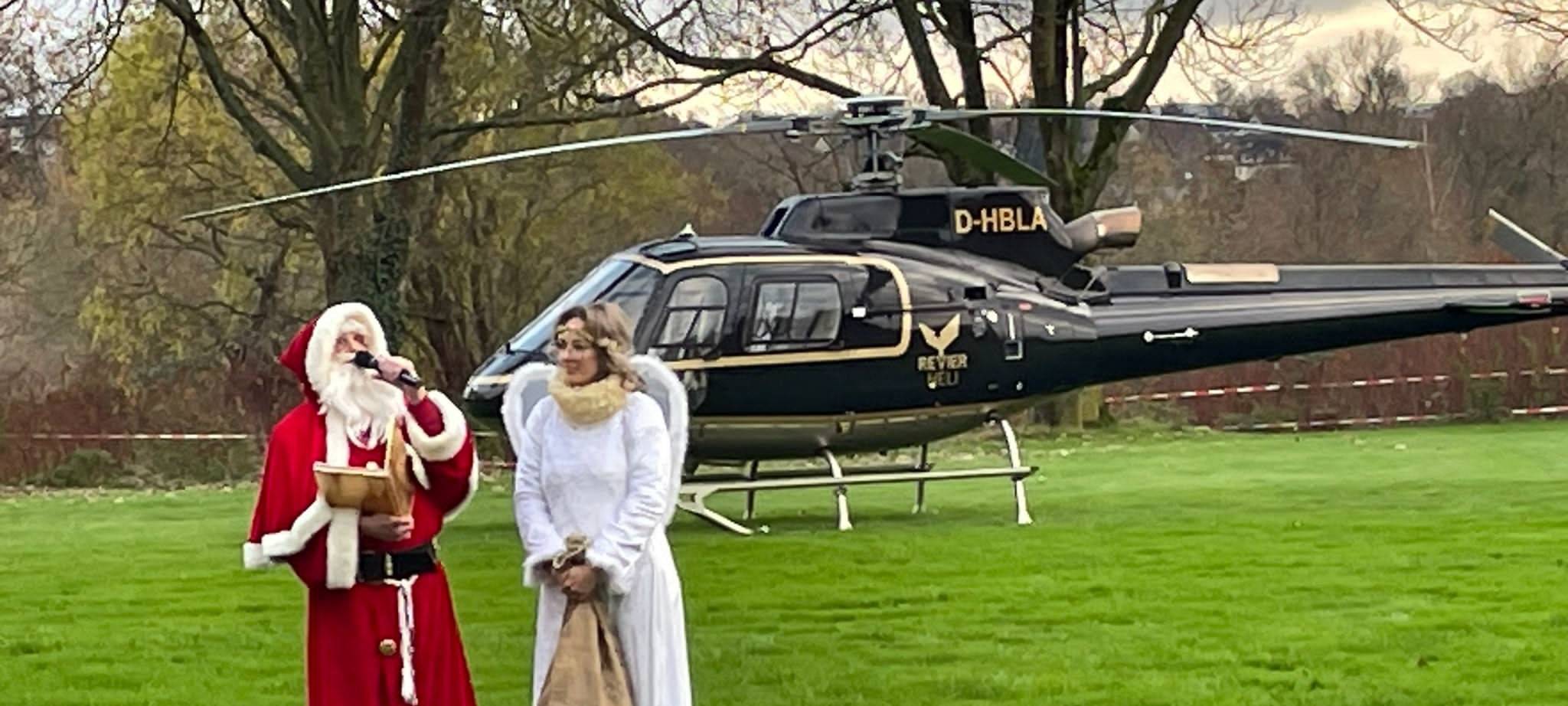 Essen-Steele: Nikolaus kommt per Hubschrauber