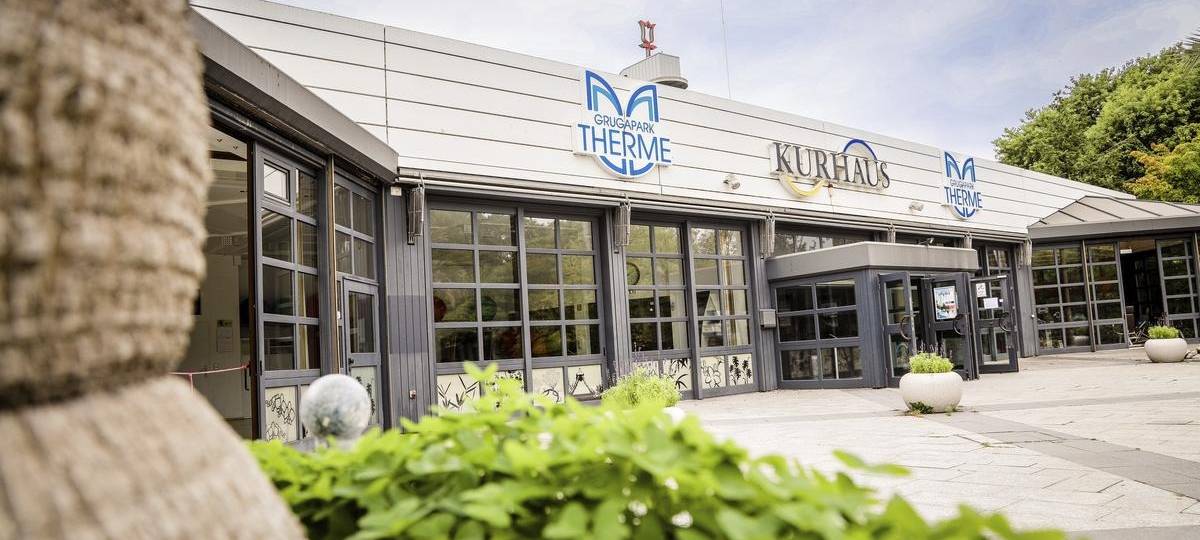 Gruga-Therme Essen nach Brand renoviert