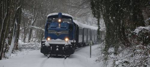 Hespertalbahn im Winter in Essen