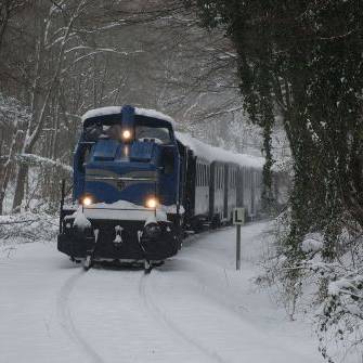 Hespertalbahn im Winter in Essen
