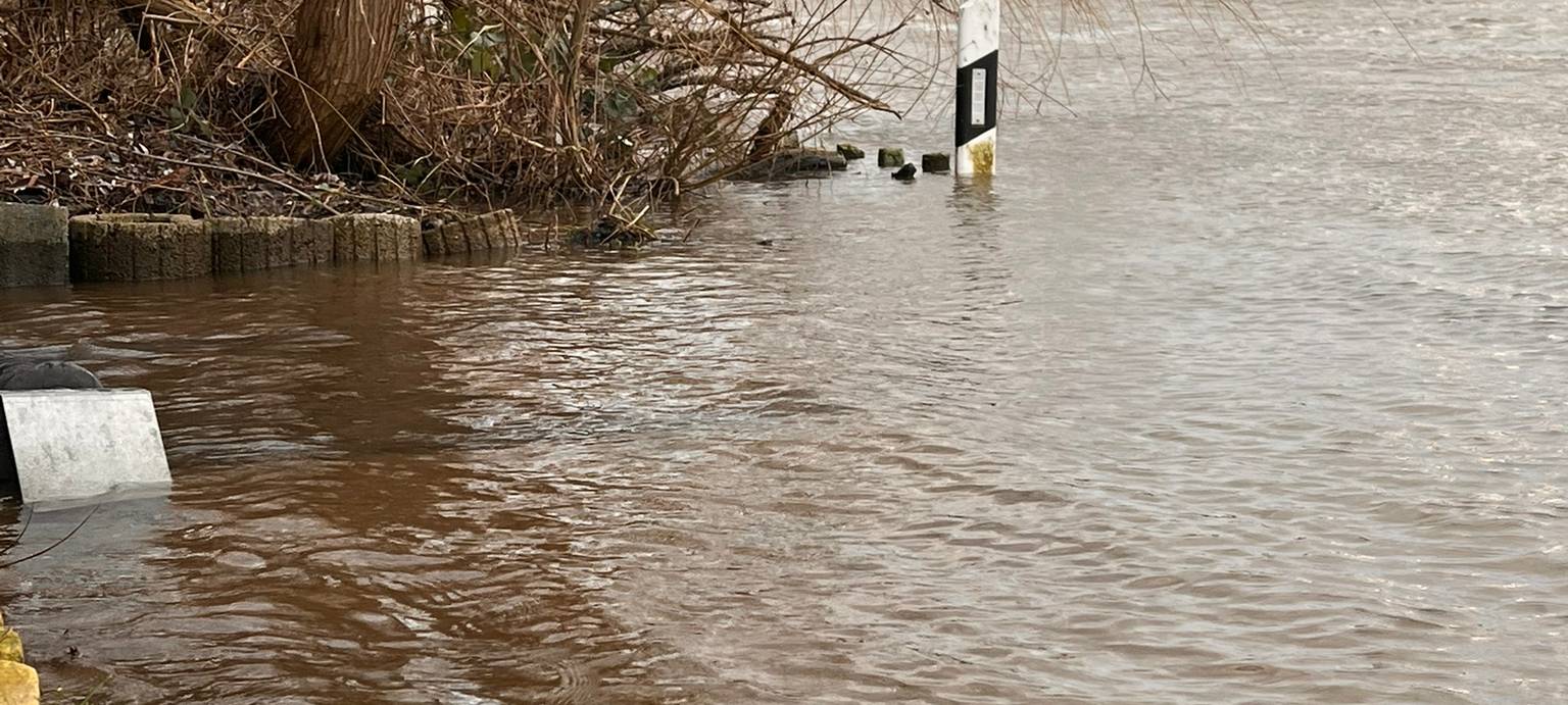 Hochwasser in Essen geht weiter zurück