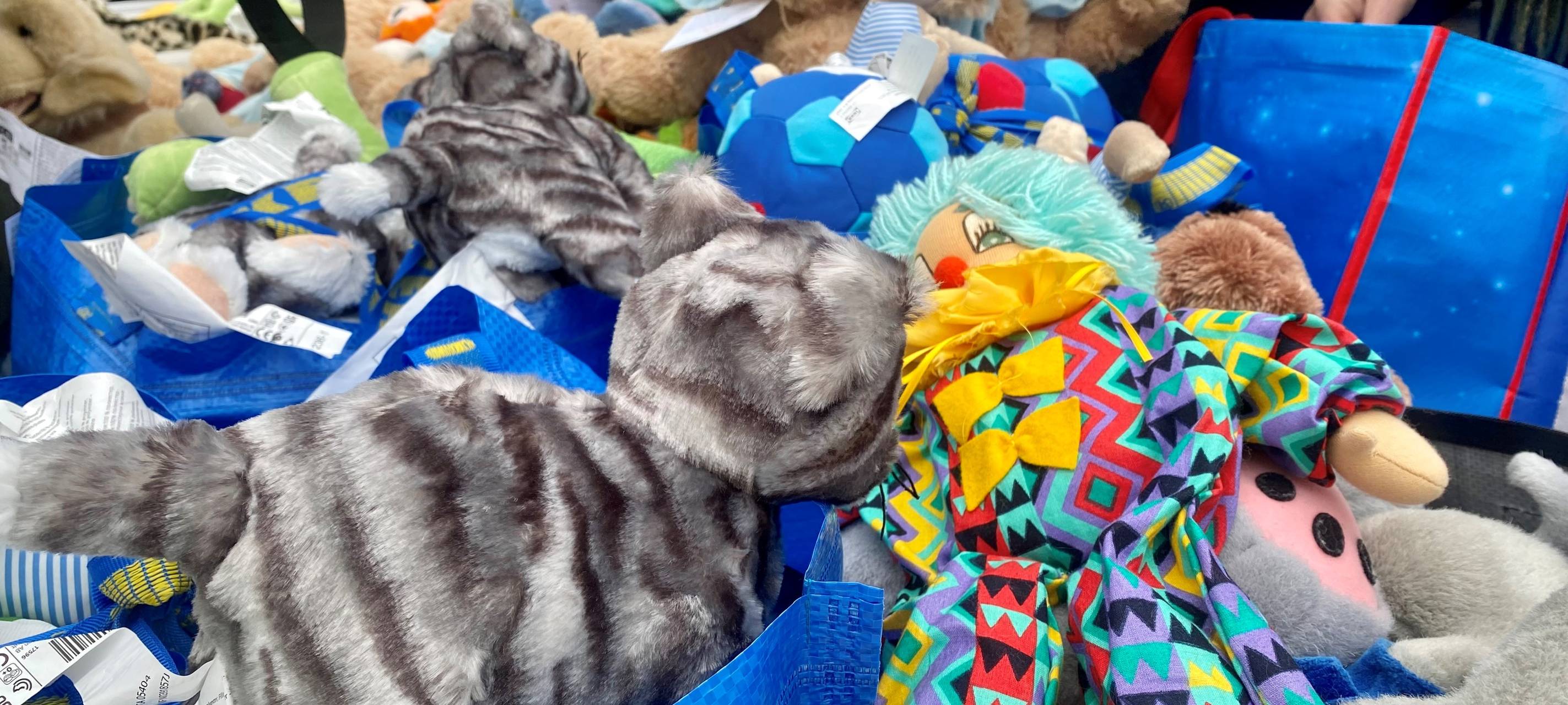 Kuscheltier-Spende aus Essen für kranke Kinder in Ukraine