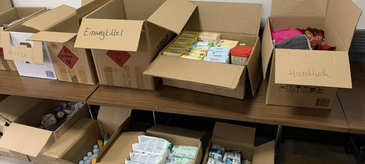 Spendenaktion in Essen: Vollbepackte LKW auf dem Weg in die Türkei