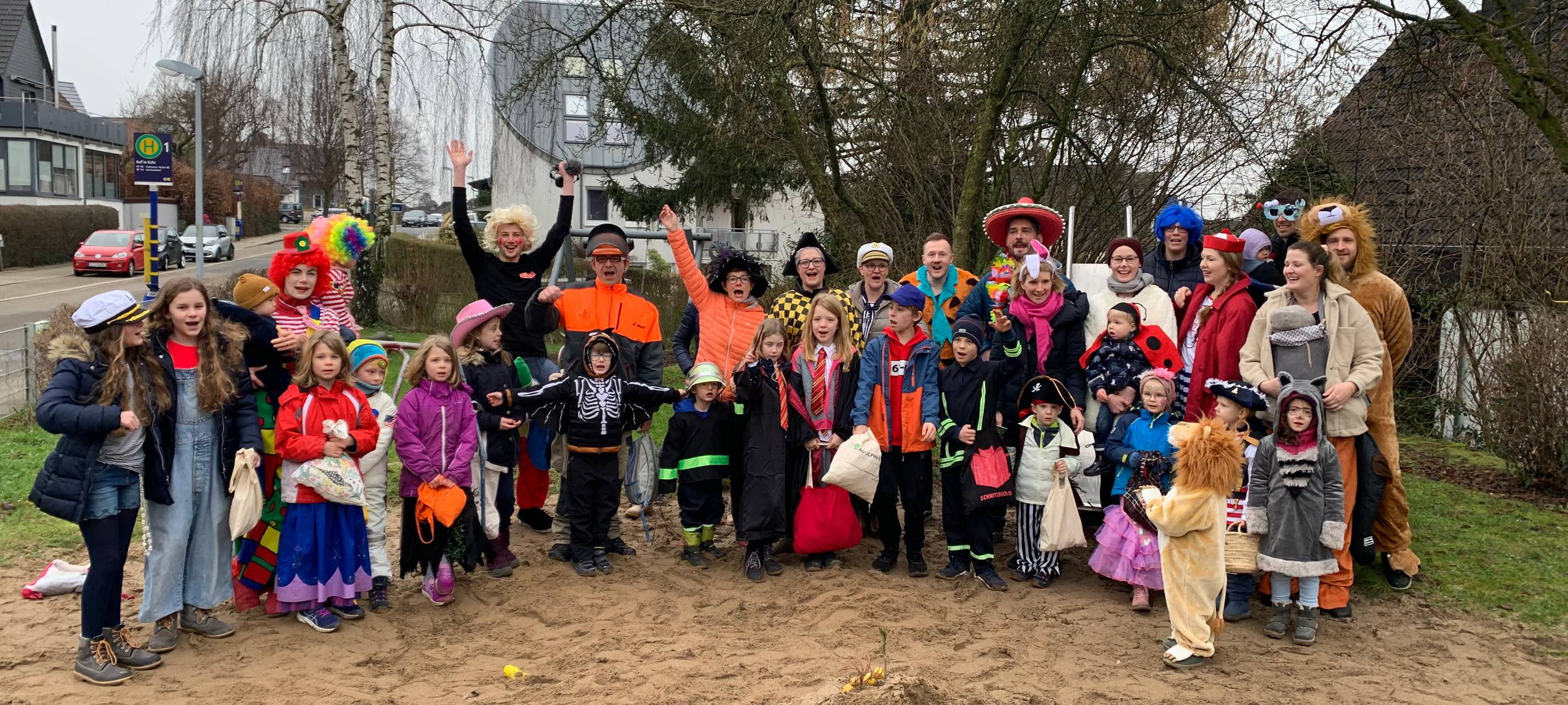 Der Kamelle-Express auf dem Spielplatz in Fischlaken