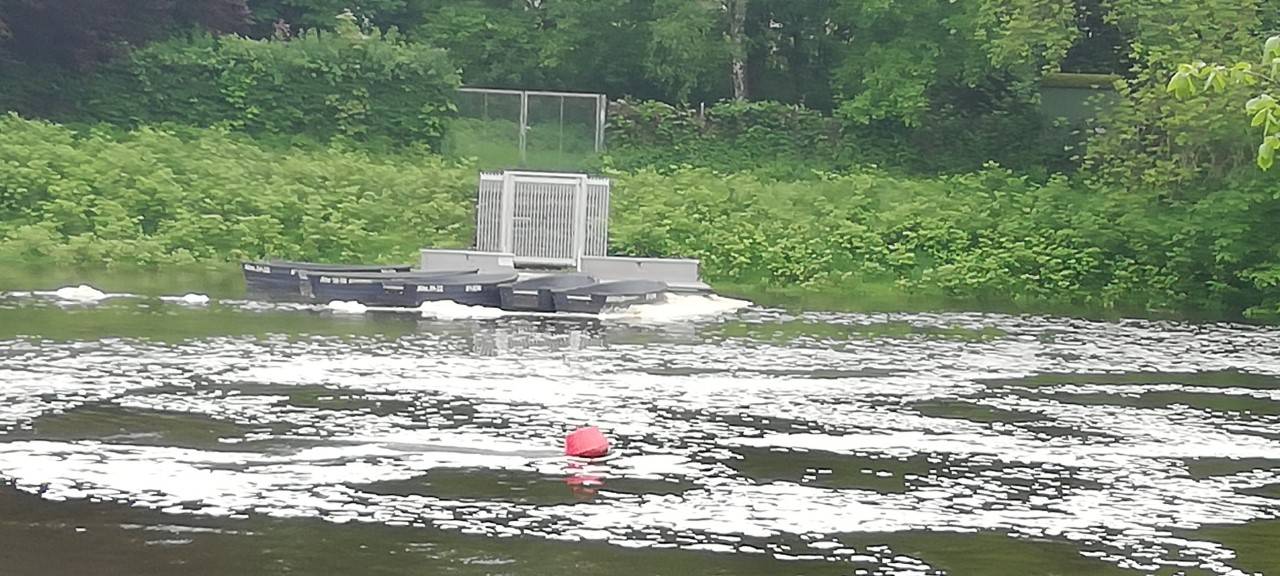 Auffälliger Schaum in Essen: Das ist die weiße Schicht auf dem Ruhrwasser