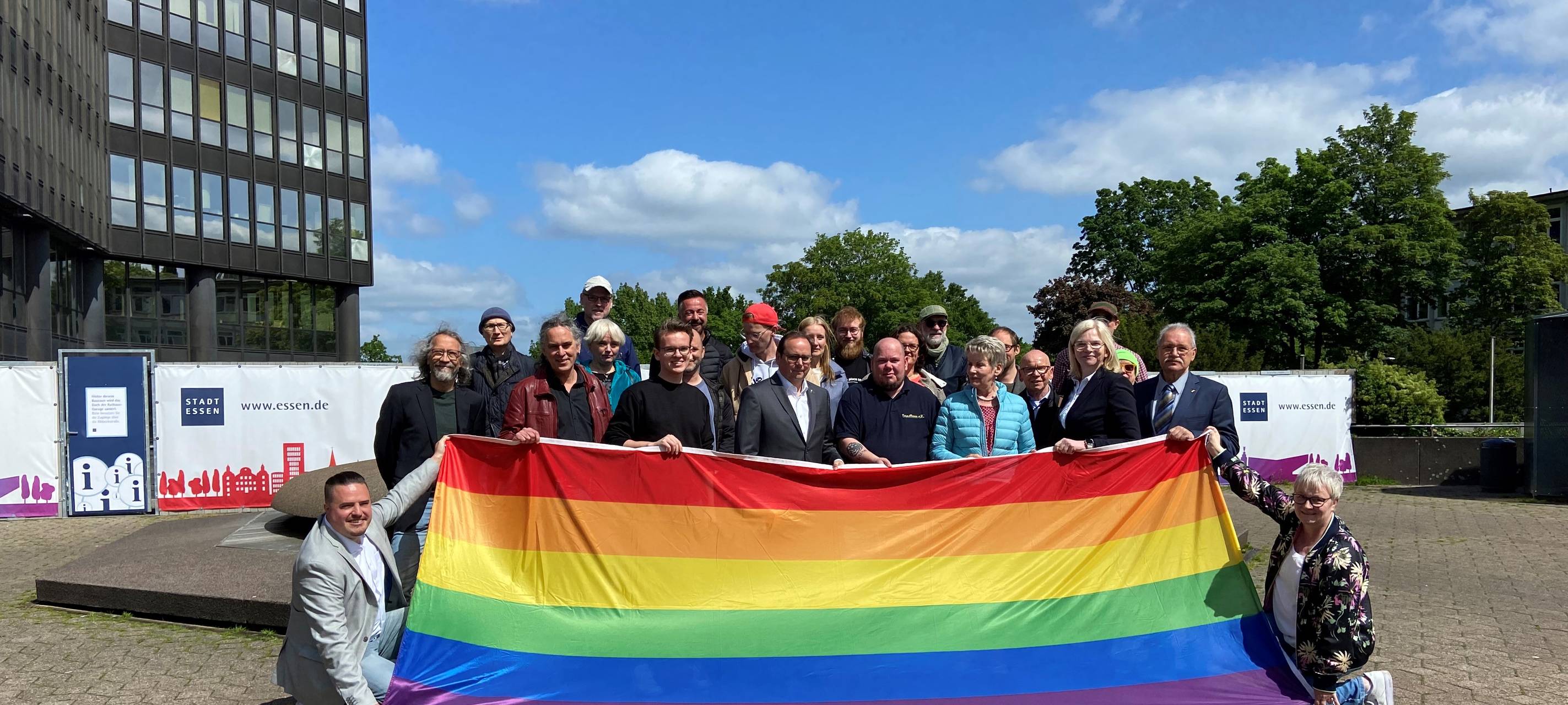 Aktionen in Essen zum internationalen Tag gegen Homophobie